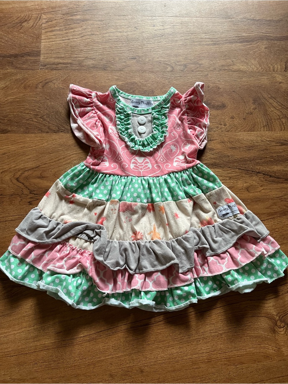 Sassy Ruffles Toddler Dress XS 2T